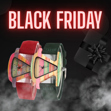 Carregar imagem no visualizador da galeria, Relógio de Madeira Triangulo Color full