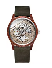 Carregar imagem no visualizador da galeria, Relógio de Madeira Automático Cyber