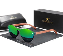 Carregar imagem no visualizador da galeria, Óculos de Madeira Retrô Round