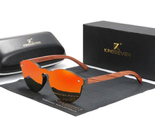 Carregar imagem no visualizador da galeria, Óculos de Madeira Retrô Round