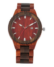 Carregar imagem no visualizador da galeria, Relógio de Madeira sândalo