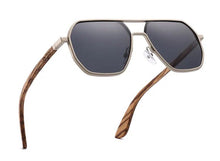 Carregar imagem no visualizador da galeria, Óculos de Madeira Metálico