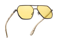 Carregar imagem no visualizador da galeria, Óculos de Madeira Metálico