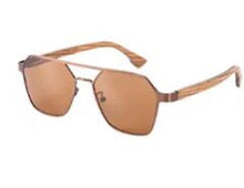 Carregar imagem no visualizador da galeria, Óculos de Madeira Metálico