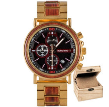 Carregar imagem no visualizador da galeria, Relógio de Madeira Militar