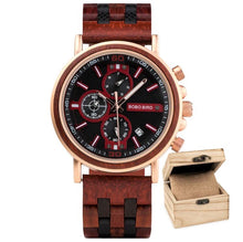 Carregar imagem no visualizador da galeria, Relógio de Madeira Militar