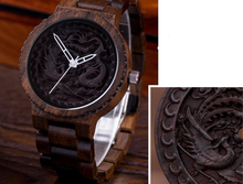 Carregar imagem no visualizador da galeria, Relógio de Madeira 3D