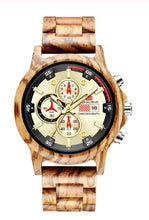 Carregar imagem no visualizador da galeria, Relógio de Madeira Cronógrafo