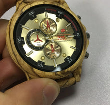 Carregar imagem no visualizador da galeria, Relógio de Madeira Cronógrafo