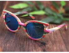Carregar imagem no visualizador da galeria, Óculos de Madeira Olho de Gato