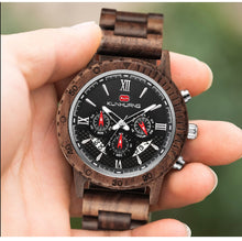 Carregar imagem no visualizador da galeria, Relógio de Madeira Militar