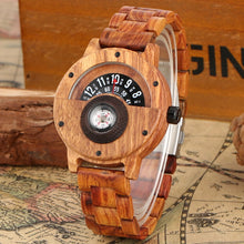 Carregar imagem no visualizador da galeria, Relógio de Madeira Bussola