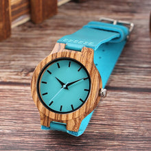 Carregar imagem no visualizador da galeria, Relógio de Madeira Blue Life