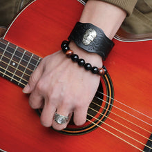 Carregar imagem no visualizador da galeria, Bracelet de Couro Alloy Metal