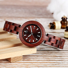 Carregar imagem no visualizador da galeria, Relógio de Madeira Feminino