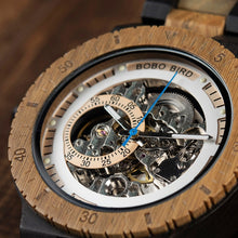 Carregar imagem no visualizador da galeria, Relógio de Madeira Automático
