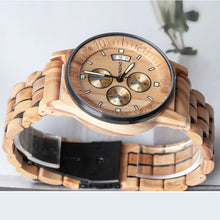 Carregar imagem no visualizador da galeria, Relógio de Madeira JUNQIAO