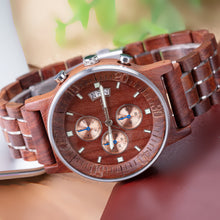 Carregar imagem no visualizador da galeria, Relógio de Madeira JUNQIAO