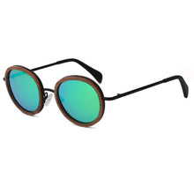 Carregar imagem no visualizador da galeria, Óculos de Madeira Round Die