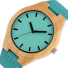 Carregar imagem no visualizador da galeria, Relógio de Madeira Blue Aguá