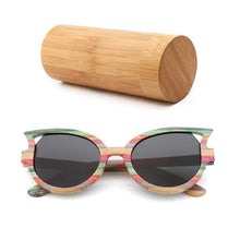 Carregar imagem no visualizador da galeria, Óculos de Madeira Olho de Gato