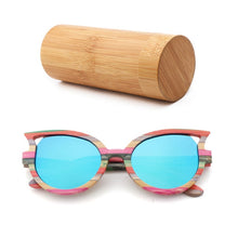 Carregar imagem no visualizador da galeria, Óculos de Madeira Olho de Gato