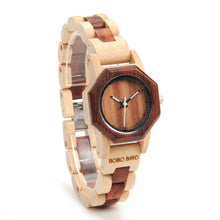 Carregar imagem no visualizador da galeria, Relógio de Madeira Feminino
