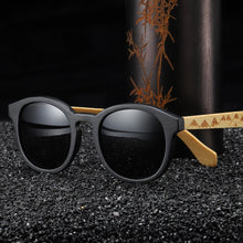 Carregar imagem no visualizador da galeria, Óculos de Madeira Black Round