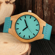 Carregar imagem no visualizador da galeria, Relógio de Madeira Blue Aguá