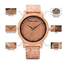 Carregar imagem no visualizador da galeria, Relógio de Madeira c/ Cortiça