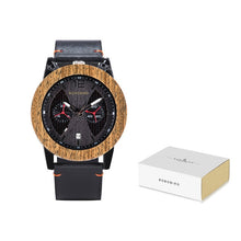 Carregar imagem no visualizador da galeria, Relógio de Madeira Cronógrafo