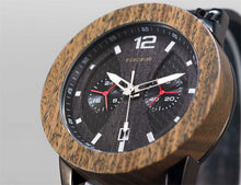 Carregar imagem no visualizador da galeria, Relógio de Madeira Cronógrafo