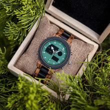 Carregar imagem no visualizador da galeria, Relógio de Madeira Digital Cronógrafo