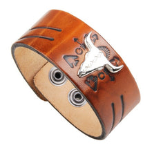 Carregar imagem no visualizador da galeria, Bracelet de Couro Alloy Metal