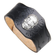 Carregar imagem no visualizador da galeria, Bracelet de Couro Alloy Metal