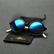 Carregar imagem no visualizador da galeria, Óculos de Madeira Round Black