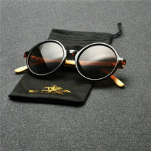 Carregar imagem no visualizador da galeria, Óculos de Madeira Round Black