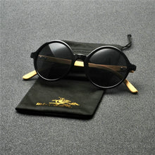 Carregar imagem no visualizador da galeria, Óculos de Madeira Round Black