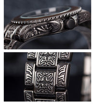 Carregar imagem no visualizador da galeria, Relógio de Madeira com Metal 3D