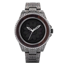 Carregar imagem no visualizador da galeria, Relógio de Madeira com Metal 3D