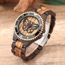 Carregar imagem no visualizador da galeria, Relógio de Madeira Borboleta Silueta