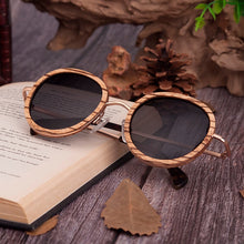 Carregar imagem no visualizador da galeria, Óculos de Madeira Round 21