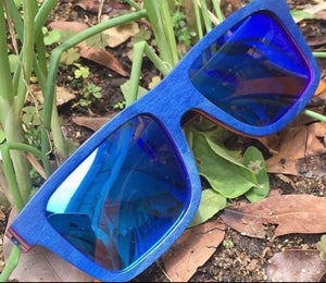 Óculos de Madeira Blue