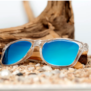 Óculos de Bamboo Espelho Blue