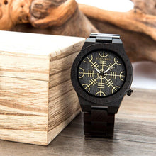 Carregar imagem no visualizador da galeria, Relógio de Madeira vikings - Wood Love 

