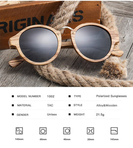 Óculos de Madeira Retro Classic