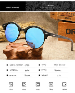 Óculos de madeira c/ acetato
