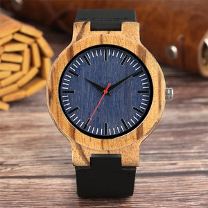 Relógio de Bamboo Blue One