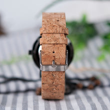 Carregar imagem no visualizador da galeria, Relógio de Madeira Cork Strap
