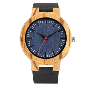Relógio de Bamboo Blue One